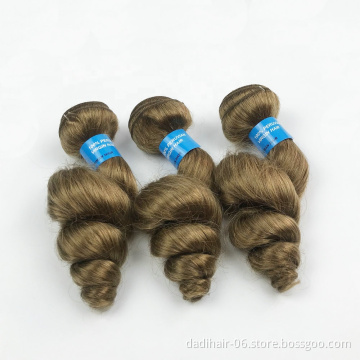 factory 8A customized peruvian hair weft,Ali Show Natural 613 Loose Wave 27 Blonde Virgin Brazilian Human Hair Weaves 16 inch